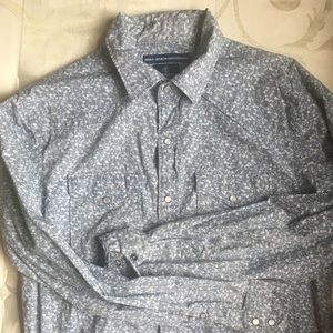 Old Navy Floral Print Western Shirt